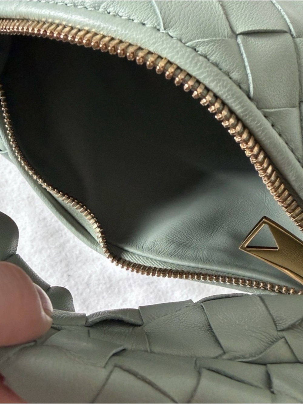 Bottega Veneta Sage Green Intrecciato Mini Jodie Shoulder Bag - Picture 8 of 14